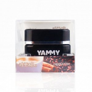 Ароматизатор на торпедо Yammy Cappuccino (Капучино), гелевый, флакон, арт. G015
