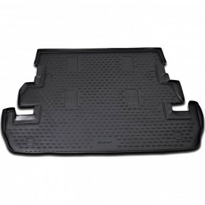 Коврик модельный Autofamily для Toyota Land Cruiser 2007–2012, в багажник, полимер, черный цвет, 1 шт