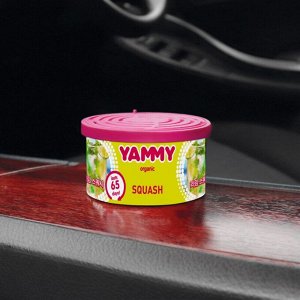 Ароматизатор на торпедо Yammy Squash (Свежесть), с растительным наполнителем, баночка 42г, арт. D012
