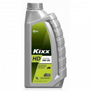 Масло моторное Kixx HD 5w30, полусинтетическое, API SG/CF-4, для дизельного двигателя, 1л, арт. L5257AL1E1