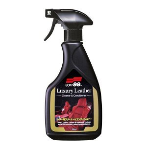 Очиститель-кондиционер салона Soft 99 Luxury Leather Cleaner & Conditioner, для кожи, с воском карнауба, бутылка с триггером 500мл, арт. 10335