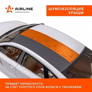 Вибропоглощающий материал Airline Main 3 PRO, толщина 3мм, 5.2кг/м², КМП 0.3, лист 250х400мм, арт. ADVI007