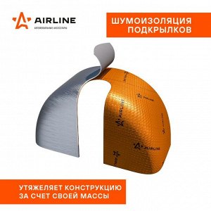Вибропоглощающий материал Airline Main 3 PRO, толщина 3мм, 5.2кг/м², КМП 0.3, лист 250х400мм, арт. ADVI007