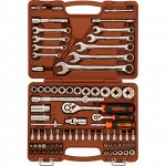Набор инструментов Ombra, под размеры 1/2&quot; и 1/4&quot;, комплект 82 предмета, арт. 55014
