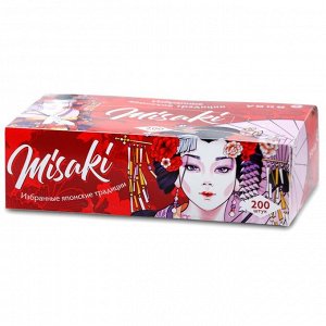 Салфетки бумажные YOKO Misaki, универсальные, двухслойные, коробка 200 шт