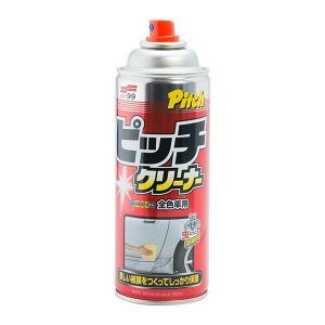 Очиститель кузова Soft 99 Pitch Cleaner, с силиконом и воском, от следов дёгтя, гудрона, смолы и масла, аэрозоль 420мл, арт. 02026
