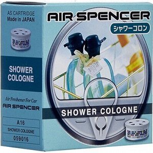 Ароматизатор на торпедо Eikosha Spirit Refill Shower Cologne (Кельнский дождь), меловой, баночка 40г, арт. A-16