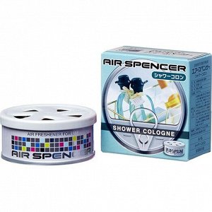 Ароматизатор на торпедо Eikosha Spirit Refill Shower Cologne (Кельнский дождь), меловой, баночка 40г, арт. A-16