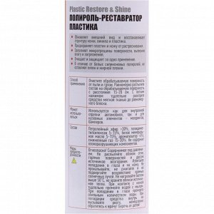 Полироль-реставратор и салона Rinkai Plastic Restor & Shine, для пластика, кожи и винила, с защитой от вредных воздействий, аромат ванили, аэрозоль 840мл, арт. RC1208