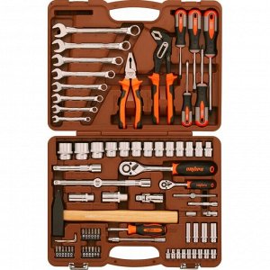 Набор инструментов Ombra, под размеры 1/2, 1/4", комплект 77 предметов, арт. OMT77S