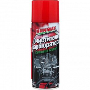 Очиститель карбюратора Runway Carburetor Cleaner, снижает расход топлива, аэрозоль 450мл, арт. RW6081