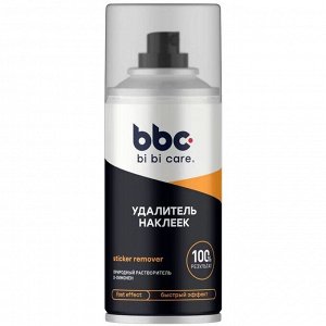 Очиститель кузова BiBiCare Sticker Remover, для удаления наклеек, скотча и следов клея с различных поверхностей, аэрозоль 210мл, арт. 4404