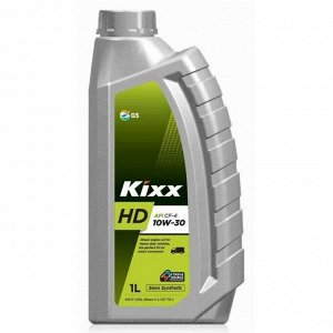Масло моторное Kixx HD 10w30, полусинтетическое, API SG/CF-4, для дизельного двигателя, 1л, арт. L2002AL1E1