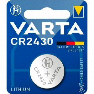 Батарейка литиевая Varta Professional Electronic, CR2430 (Ø24.0x3.0мм), 3В, 1 шт