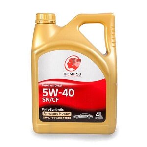 Масло моторное IDEMITSU F-S 5w40 синтетическое, SN/CF, универсальное, 4л