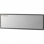 Зеркало салонное Napolex Broadway Aluminum Plating Mirror, прямоугольное, прямое, 75x240мм, антибликовое осветляющее напыление для тонированных авто, чёрное, арт. BW-862