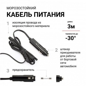 Компрессор автомобильный Autoprofi AK-35, 12В, 14А, 35л/мин, 10атм