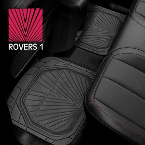 Коврики универсальные CARFORT ROVERS 1 для переднего и заднего ряда, черный цвет, ванночка, 4шт