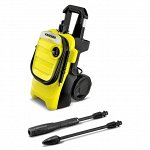 Мойка высокого давления Karcher K4 Compact, 220В, 1.8кВт, 130бар, 420л/ч, длина шланга 6м, с насосом для забора воды, на колёсах, арт. 1.637-310.0/1.637-500.0