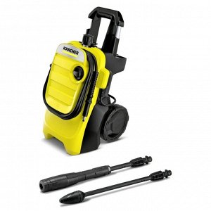 Мойка высокого давления Karcher K4 Compact, 220В, 1.8кВт, 130бар, 420л/ч, длина шланга 6м, с насосом для забора воды, на колёсах, арт. 1.637-310.0/1.637-500.0