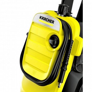 Мойка высокого давления Karcher K4 Compact, 220В, 1.8кВт, 130бар, 420л/ч, длина шланга 6м, с насосом для забора воды, на колёсах, арт. 1.637-310.0/1.637-500.0