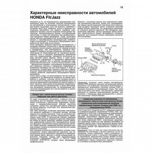 Руководство по эксплуатации, техническому обслуживанию и ремонту Honda Fit, Honda Jazz с бензиновым двигателем (2007-2013 гг.)