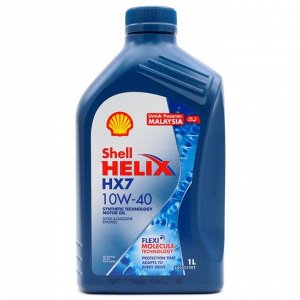 Масло моторное Shell Helix HX7 10w40, полусинтетическое, API SN+, ACEA A3/B3/B4, универсальное, 1л, арт. 550051574