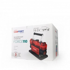 Компрессор автомобильный Carfort Force-110, 12В, 45А, 110л/мин, 10атм