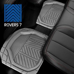 Коврики универсальные CARFORT ROVERS 7 для переднего и заднего ряда, серый цвет, 4шт