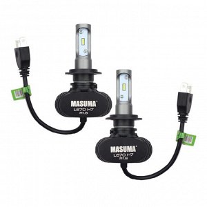 Лампа светодиодная Masuma LED H7 (PX26d, T11), 12/24В, 18Вт (соответствует 55Вт), 6000К, комплект 2 шт, арт. L670