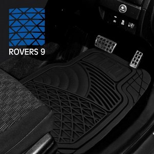 Коврики универсальные CARFORT ROVERS 9 для переднего и заднего ряда, черный цвет, 4шт