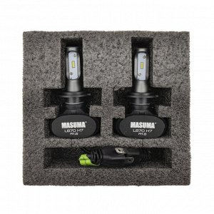 Лампа светодиодная Masuma LED H7 (PX26d, T11), 12/24В, 18Вт (соответствует 55Вт), 6000К, комплект 2 шт, арт. L670