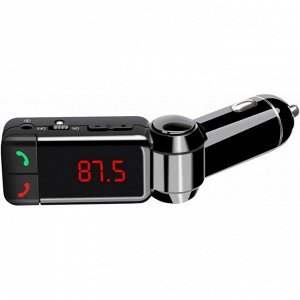 FM-трансмиттер (модулятор) BT Hands-free Car Charger, 12/24В, 2xUSB / AUX, Bluetooth, 87.5–108Мгц, поддержка MP3 / WAV / WMA / FLV, арт. BC06