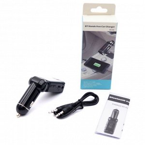 FM-трансмиттер (модулятор) BT Hands-free Car Charger, 12/24В, 2xUSB / AUX, Bluetooth, 87.5–108Мгц, поддержка MP3 / WAV / WMA / FLV, арт. BC06
