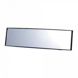 Зеркало салонное Carmate Convex Mirror, прямоугольное, панорамное, 75x270мм, с хромовым напылением от яркого света и УФ-лучей, чёрное, арт. M9