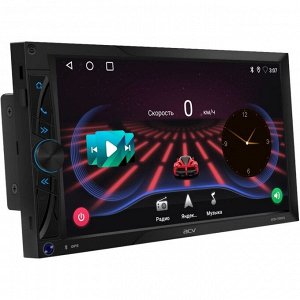 Мультимедийный центр ACV AD-7002, 2 DIN, Android 11, 7" (1024x600), USB/AUX/Bluetooth, 4х50Вт, поддержка камеры заднего вида, с GPS, настраиваемая подсветка
