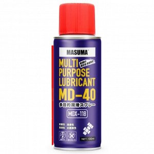 Смазка проникающая (жидкий ключ) Masuma Multi Purpose Lubricant MD-40, многоцелевая, антикоррозийная, баллон 100мл, арт. MOX-118