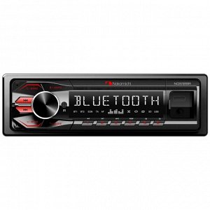 Автомагнитола Nakamichi NQ512BR, 1 DIN, USB/AUX/Bluetooth, 4х50Вт, пульт ДУ, красная подсветка