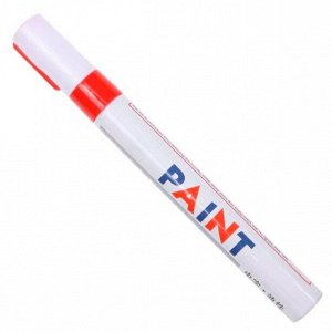 Маркер эмалевый Sipa Paint Marker, красный, перманентный, для различных поверхностей, 4мм