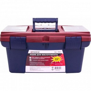 Ящик для инструментов Thorvik 19", пластиковый, размер 490х275х240мм, арт. TB19