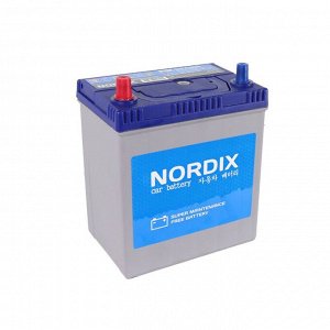 Аккумулятор Nordix 46B19R, 46Ач, CCA 370А, необслуживаемый