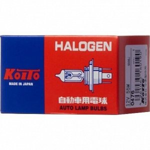 Лампа галогенная Koito 9006J (специальный цоколь, T12), 12В, 55Вт, 1 шт, арт. 0476