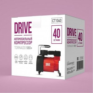 Компрессор автомобильный Carfort Tornado 580+, 12В, 10А, 40л/мин, 10атм