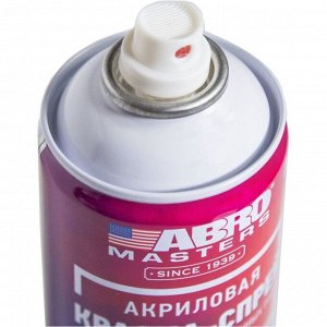 Краска аэрозольная ABRO Masters, для горячих металлических поверхностей, термостойкая (до +600°C), белая, 400мл, арт. SPH-201-AM-R