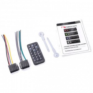 Автомагнитола Nakamichi NQ513BG, 1 DIN, USB/AUX/Bluetooth, 4х50Вт, пульт ДУ, зелёная подсветка