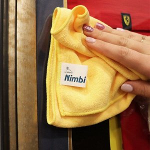 Салфетка Kolibriya Nimbi-44, для сухой и влажной уборки, для дома, из микрофибры, 300x600мм, желтая, арт. Nim-0549.ylw