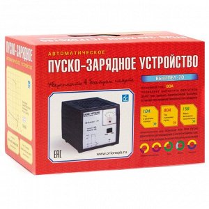 Устройство пуско-зарядное Вымпел-70, автоматический режим, 12В, ток заряда до 10А, ток пуска 80А, для WET, арт. 2014