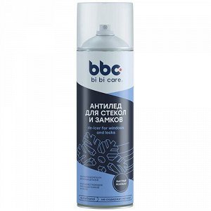 Размораживатель стёкол и замков BiBiCare De-icer For Windows And Locks, аэрозоль 650мл, арт. 4037