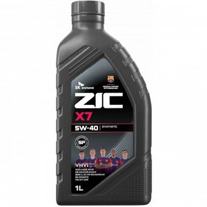 Масло моторное ZIC X7 5w40, синтетическое, API SP, ACEA A3/B3/B4, универсальное, 1л, арт. 132662