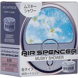 Ароматизатор на торпедо Eikosha Spirit Refill Musky Shower (Мускусный дождь), меловой, баночка 40г, арт. A-56